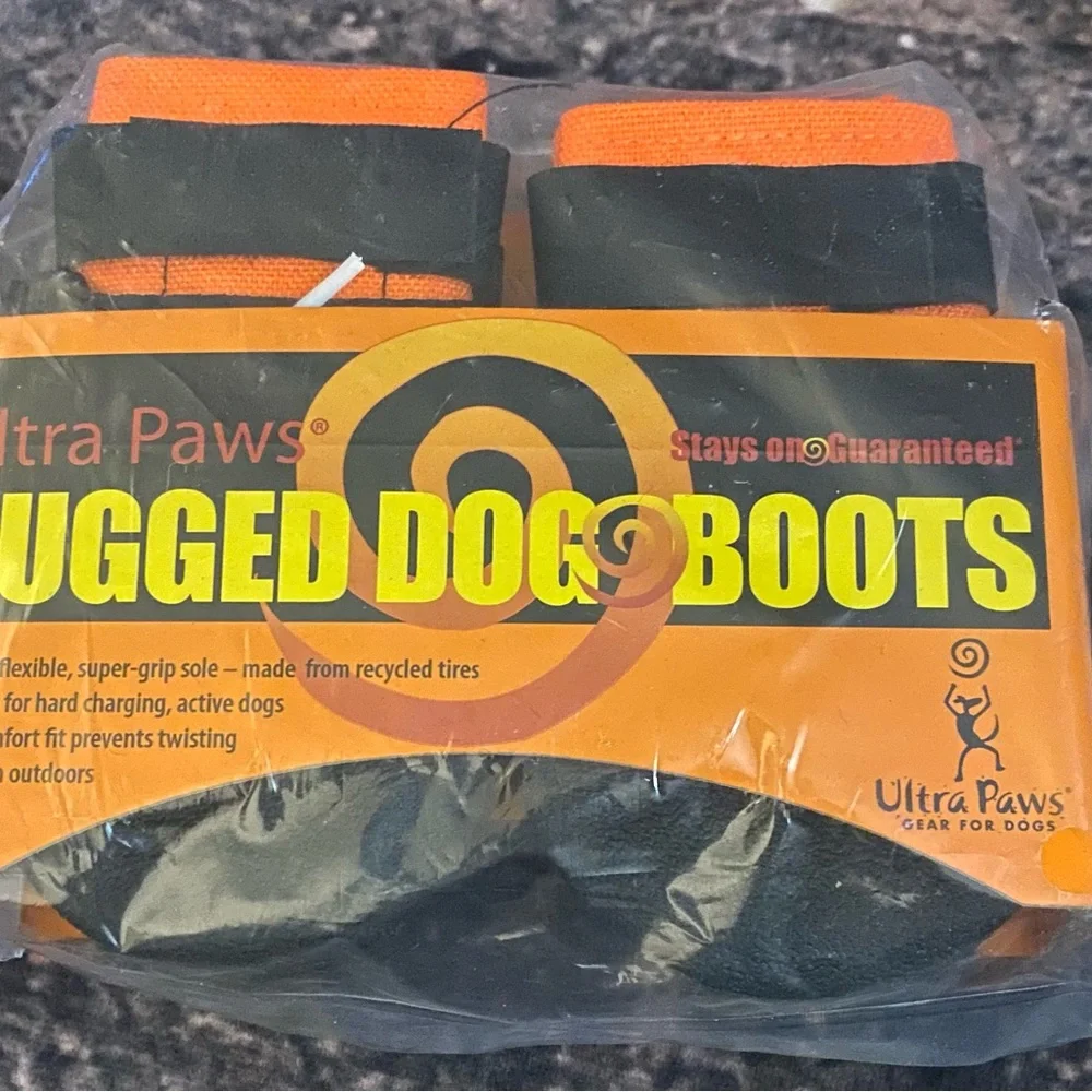 Ultra Paws Rugged Dog Boots- Small  MSRP $54.99-Cabela’s)